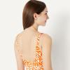 image:imageAmazon Essentials Womens OnePiece Scoop Neck Coverage Swimsuit Available in Plus SizeRust Orange Abstract Palms
