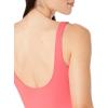 image:imageAmazon Essentials Womens OnePiece Scoop Neck Coverage Swimsuit Available in Plus SizeSalmon Pink