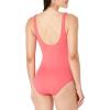 image:imageAmazon Essentials Womens OnePiece Scoop Neck Coverage Swimsuit Available in Plus SizeSalmon Pink
