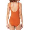 image:imageAmazon Essentials Womens OnePiece Scoop Neck Coverage Swimsuit Available in Plus SizeTerracotta