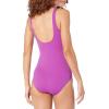 image:imageAmazon Essentials Womens OnePiece Scoop Neck Coverage Swimsuit Available in Plus SizeViolet