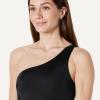 image:imageAmazon Essentials Womens OneShoulder OnePiece SwimsuitWashed Black