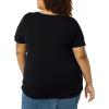image:imageAmazon Essentials Womens Plus Size ShortSleeve VNeck TShirtBlack