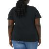 image:imageAmazon Essentials Womens Plus Size ShortSleeve VNeck TShirtBlackOlive