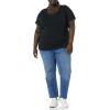 image:imageAmazon Essentials Womens Plus Size ShortSleeve VNeck TShirtBlackOlive