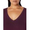 image:imageAmazon Essentials Womens Plus Size ShortSleeve VNeck TShirtBurgundy