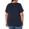 image:imageAmazon Essentials Womens Plus Size ShortSleeve VNeck TShirtNavy