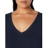 image:imageAmazon Essentials Womens Plus Size ShortSleeve VNeck TShirtNavy