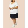 image:imageAmazon Essentials Womens Plus Size ShortSleeve VNeck TShirtWhite