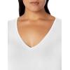 image:imageAmazon Essentials Womens Plus Size ShortSleeve VNeck TShirtWhite