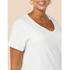 image:imageAmazon Essentials Womens Plus Size ShortSleeve VNeck TShirtWhite