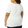 image:imageAmazon Essentials Womens Plus Size ShortSleeve VNeck TShirtWhiteBlack