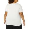 image:imageAmazon Essentials Womens Plus Size ShortSleeve VNeck TShirtWhiteLemon Yellow