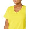 image:imageAmazon Essentials Womens Plus Size ShortSleeve VNeck TShirtWhiteLemon Yellow