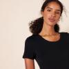 image:imageAmazon Essentials Womens RegularFit ShortSleeve TShirt Crewneck and VNeck Options MultipacksBlack
