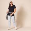 image:imageAmazon Essentials Womens RegularFit ShortSleeve TShirt Crewneck and VNeck Options MultipacksBlack