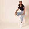 image:imageAmazon Essentials Womens RegularFit ShortSleeve TShirt Crewneck and VNeck Options MultipacksBlack
