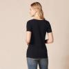 image:imageAmazon Essentials Womens RegularFit ShortSleeve TShirt Crewneck and VNeck Options MultipacksBlack
