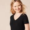 image:imageAmazon Essentials Womens RegularFit ShortSleeve TShirt Crewneck and VNeck Options MultipacksBlackCharcoal Heather