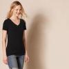 image:imageAmazon Essentials Womens RegularFit ShortSleeve TShirt Crewneck and VNeck Options MultipacksBlackCharcoal Heather
