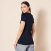 image:imageAmazon Essentials Womens RegularFit ShortSleeve TShirt Crewneck and VNeck Options MultipacksBlackCharcoal HeatherNavyWhite