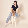 image:imageAmazon Essentials Womens RegularFit ShortSleeve TShirt Crewneck and VNeck Options MultipacksBlackCharcoal HeatherNavyWhite