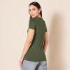 image:imageAmazon Essentials Womens RegularFit ShortSleeve TShirt Crewneck and VNeck Options MultipacksBlackOlive