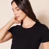 image:imageAmazon Essentials Womens RegularFit ShortSleeve TShirt Crewneck and VNeck Options MultipacksBlackWhite Stripe