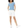 image:imageAmazon Essentials Womens RegularFit ShortSleeve TShirt Crewneck and VNeck Options MultipacksBlue StripeCamel Animal