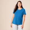 image:imageAmazon Essentials Womens RegularFit ShortSleeve TShirt Crewneck and VNeck Options MultipacksBlueCoral Orange