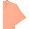 image:imageAmazon Essentials Womens RegularFit ShortSleeve TShirt Crewneck and VNeck Options MultipacksBlueCoral Orange