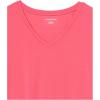 image:imageAmazon Essentials Womens RegularFit ShortSleeve TShirt Crewneck and VNeck Options MultipacksBright PinkWhite