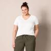 image:imageAmazon Essentials Womens RegularFit ShortSleeve TShirt Crewneck and VNeck Options MultipacksBright PinkWhite
