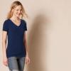 image:imageAmazon Essentials Womens RegularFit ShortSleeve TShirt Crewneck and VNeck Options MultipacksBurgundyNavy