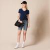image:imageAmazon Essentials Womens RegularFit ShortSleeve TShirt Crewneck and VNeck Options MultipacksBurgundyNavy