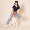 image:imageAmazon Essentials Womens RegularFit ShortSleeve TShirt Crewneck and VNeck Options MultipacksBurgundyNavy