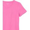 image:imageAmazon Essentials Womens RegularFit ShortSleeve TShirt Crewneck and VNeck Options MultipacksBurgundyPink