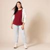 image:imageAmazon Essentials Womens RegularFit ShortSleeve TShirt Crewneck and VNeck Options MultipacksBurgundyPink