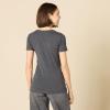 image:imageAmazon Essentials Womens RegularFit ShortSleeve TShirt Crewneck and VNeck Options MultipacksCharcoal Heather