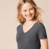 image:imageAmazon Essentials Womens RegularFit ShortSleeve TShirt Crewneck and VNeck Options MultipacksCharcoal Heather