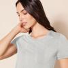 image:imageAmazon Essentials Womens RegularFit ShortSleeve TShirt Crewneck and VNeck Options MultipacksCharcoal HeatherLight Grey Heather