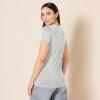 image:imageAmazon Essentials Womens RegularFit ShortSleeve TShirt Crewneck and VNeck Options MultipacksCharcoal HeatherLight Grey Heather
