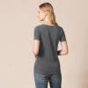 image:imageAmazon Essentials Womens RegularFit ShortSleeve TShirt Crewneck and VNeck Options MultipacksCharcoal HeatherLight Grey Heather