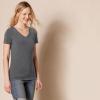 image:imageAmazon Essentials Womens RegularFit ShortSleeve TShirt Crewneck and VNeck Options MultipacksCharcoal HeatherLight Grey Heather