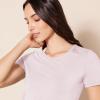 image:imageAmazon Essentials Womens RegularFit ShortSleeve TShirt Crewneck and VNeck Options MultipacksCharcoal HeatherLight Purple