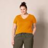 image:imageAmazon Essentials Womens RegularFit ShortSleeve TShirt Crewneck and VNeck Options MultipacksCoral OrangeGolden Yellow