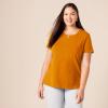image:imageAmazon Essentials Womens RegularFit ShortSleeve TShirt Crewneck and VNeck Options MultipacksCoral OrangeGolden Yellow