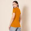 image:imageAmazon Essentials Womens RegularFit ShortSleeve TShirt Crewneck and VNeck Options MultipacksCoral OrangeGolden Yellow