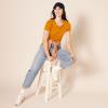 image:imageAmazon Essentials Womens RegularFit ShortSleeve TShirt Crewneck and VNeck Options MultipacksCoral OrangeGolden Yellow