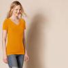 image:imageAmazon Essentials Womens RegularFit ShortSleeve TShirt Crewneck and VNeck Options MultipacksCoral OrangeGolden Yellow